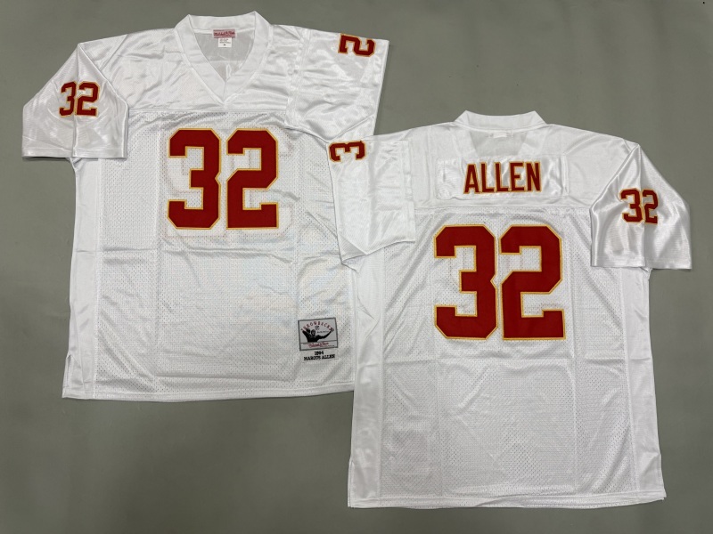 Men 2025 Kansas City Chiefs #32 Allen white Throwback Limited NFL Jersey style 001->kansas city chiefs->NFL Jersey
